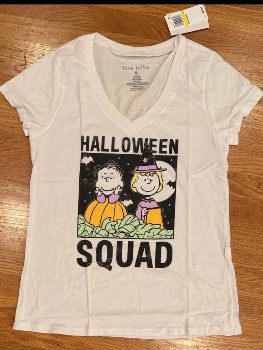 NEW Peanuts Halloween Tee, Jr’s Sz M
